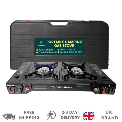 Green haven double burner - green,