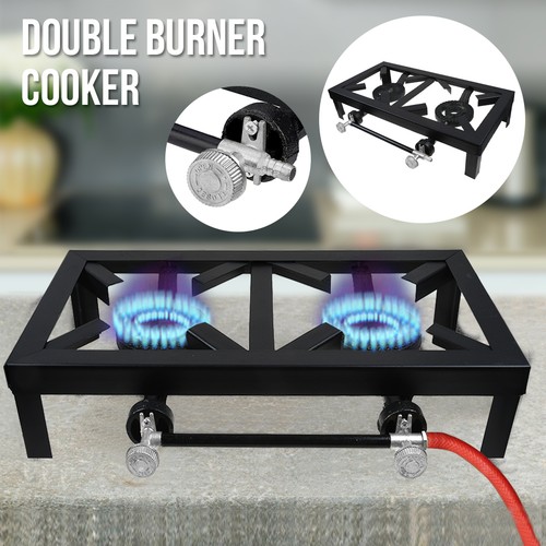 Propane gas double burner - gas,