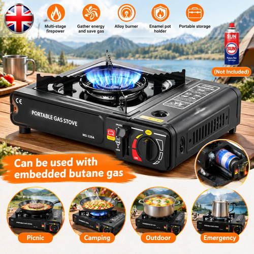 Portable butane gas stove - portable,