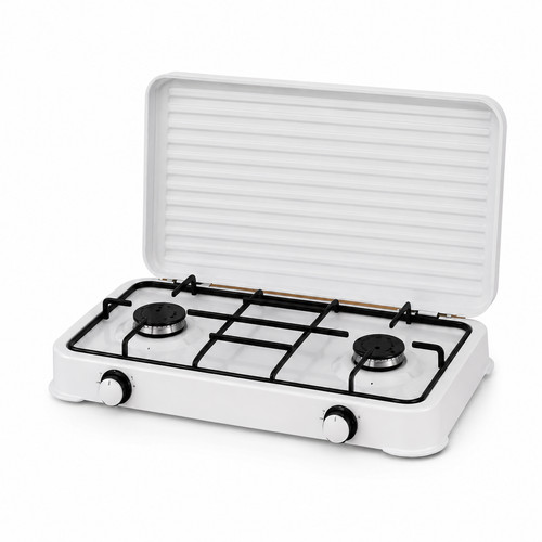 Two burner gas - stove, portable