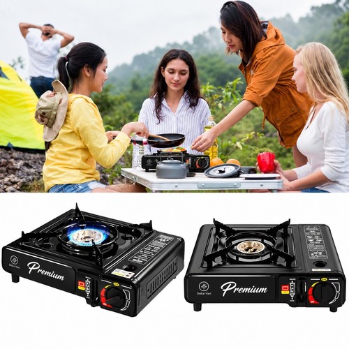 Portable camping stove - camping, butane