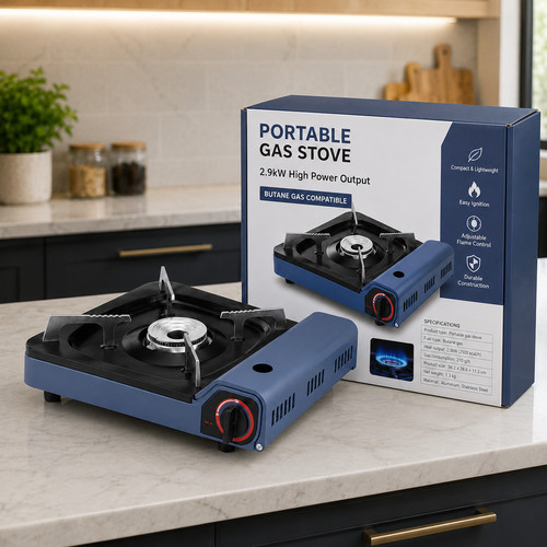 Portable butane gas stove - gas,