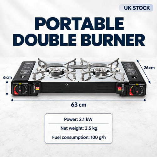 Portable double burner butane - portable,