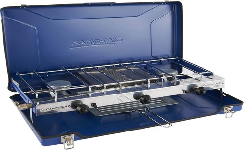 Folding double burner gas - burner,