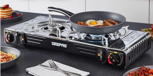 Portable double burner gas - double,