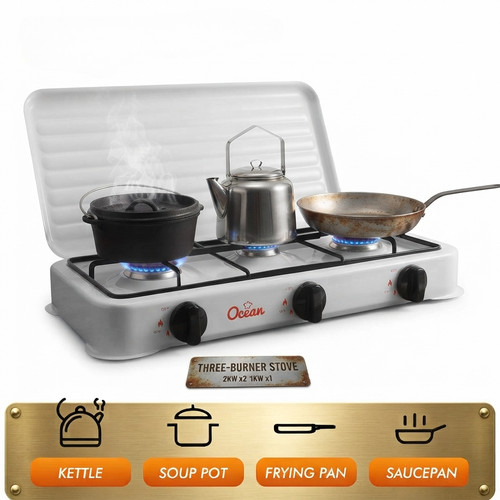 Portable gas stove - gas, burner