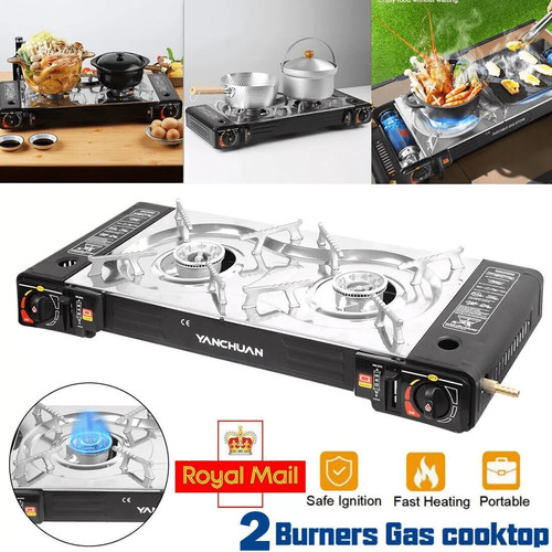Portable double burner gas - portable,