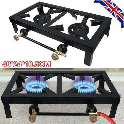 Propane lpg gas double burner - gas,