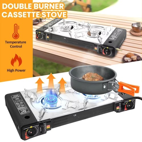 Portable double burner gas - portable,