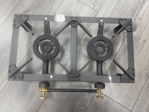 Double ring burner cast - double,