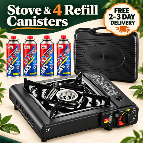 Portable camping gas stove - portable,