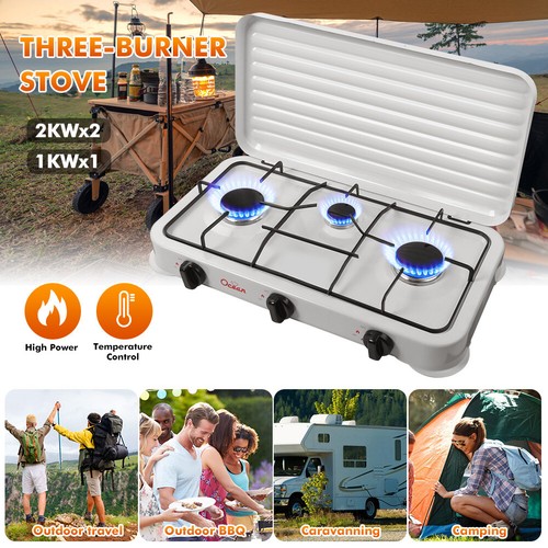 Portable gas stove burners - stove, 3-burners