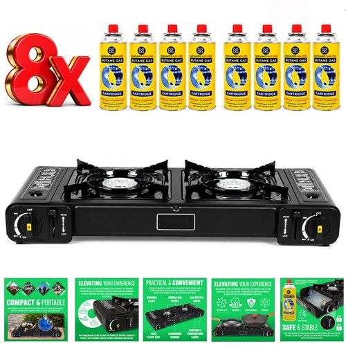 Double portable outdoor gas - double,
