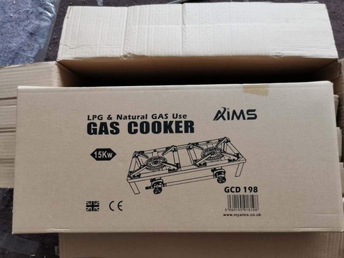 Butane gas double burner - butane,