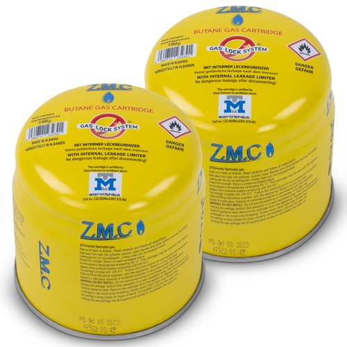 Butane gas cartridge gas