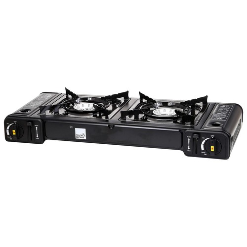 Portable double dual burner - portable,