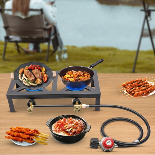 Double burner gas - double,